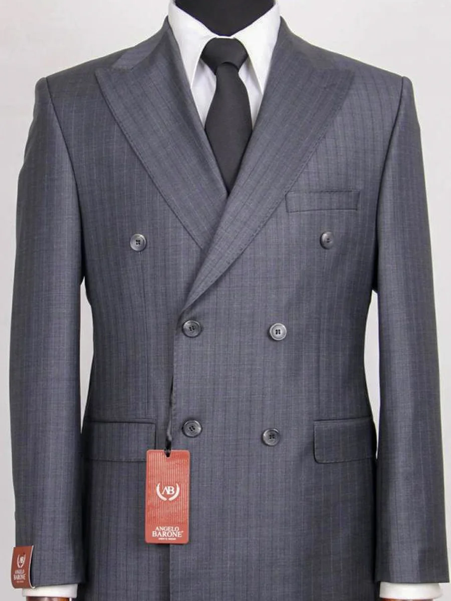 Charcoal Wide Stripe Double-Breasted suit — Glory Room Boutique Pretoria