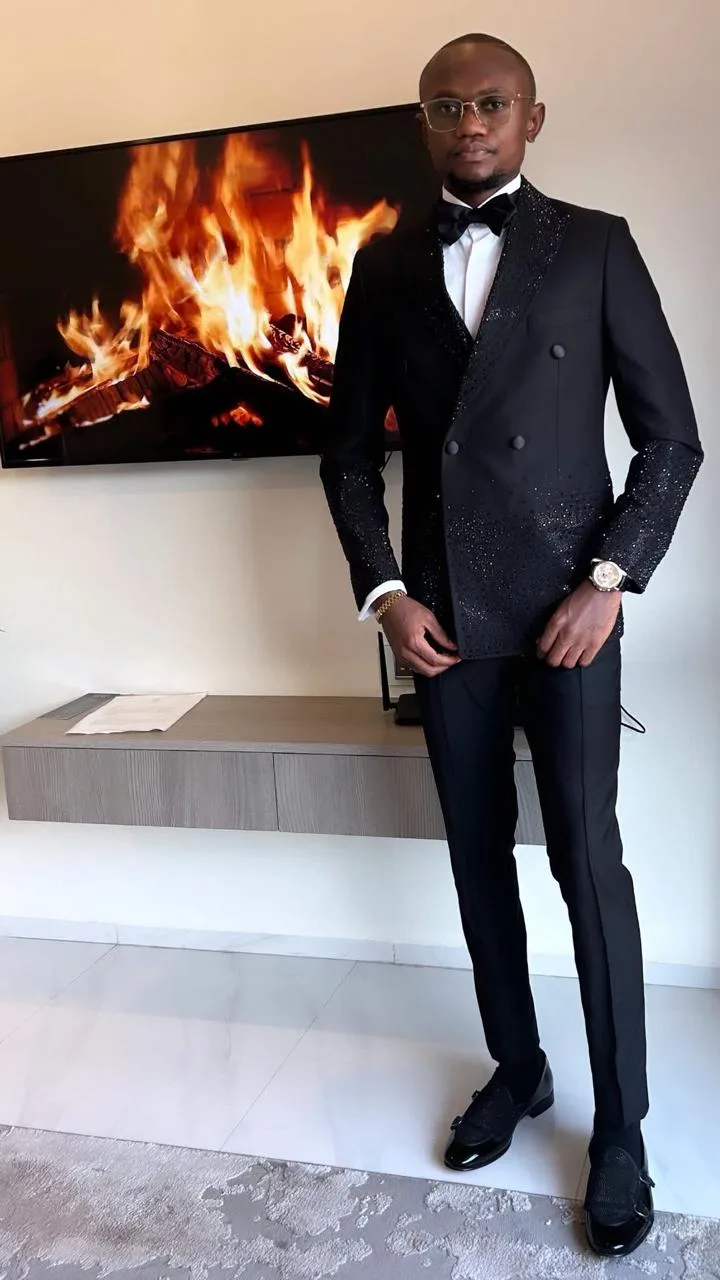 Black Glitter DB Double-Breasted suit — Glory Room Boutique Pretoria