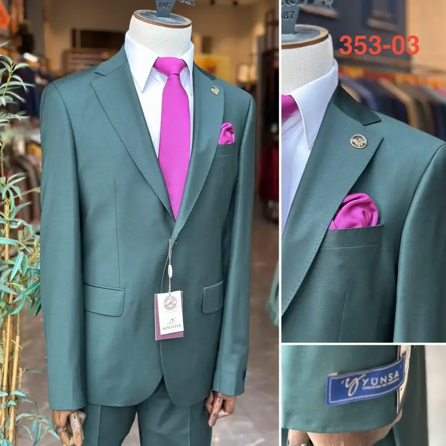 Forest Green Slim Fit suit — Glory Room Boutique Pretoria
