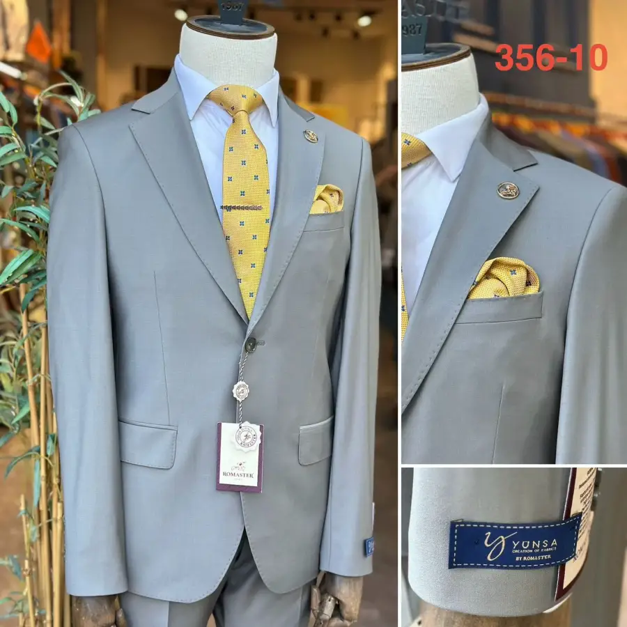Light Grey Slim Fit suit — Glory Room Boutique Pretoria