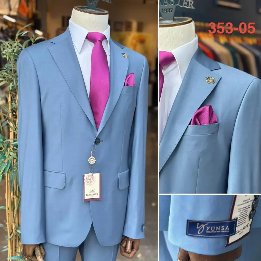 Sky Blue Slim Fit suit — Glory Room Boutique Pretoria