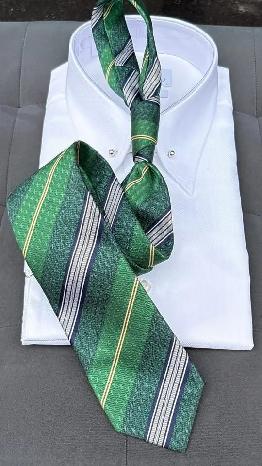 Forest Green Textured Stripe tie — Glory Room Boutique Pretoria
